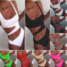 I don't know what you think, but I am absolutely attracted by the bikini Backless Swimsuit, Costume Intero, Bodysuit Lingerie, Padded Bra, Mid Length Dresses, Monokini, Swim Suit, High Cut, Haiti