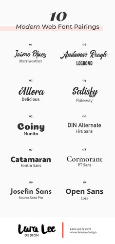 the top ten font styles for web design