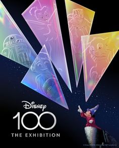 the poster for disney's 100 years of animation