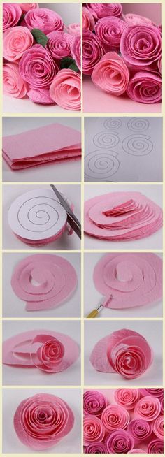 how to make paper flowers with scissors