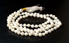 Pearl Beads Necklace, Peral 5-6mm Yoga Mala, Smooth Pearl Mala Necklace, 108 Tassel Necklace, Pearl Japa mala, Prayer Beads, Meditation Necklace Gemstone :- Pearl Size :- 5-6mm Approx. Shape :- Smooth Rondelle Beads :- 108 Beads Color :- Same as Picture Quality :- AAA GRADE https://www.etsy.com/in-en/shop/LatestBeadsJewellery?ref=simple-shop-header-name&listing_id=720939504 Your Feedback is very Important for us. If you have any problem regarding packaging or product, kindly contact us to resolv Adjustable White Gemstone Beads Mala, Adjustable White Mala With Gemstone Beads, White Adjustable Mala With Gemstone Beads, Spiritual White Agate Beaded Necklaces, White Hand Knotted Jewelry With Round Beads, Traditional White Mala With Gemstone Beads, Hand Knotted White Round Bead Jewelry, White Round Beads Pearl Necklace For Spiritual Use, White Pearl Necklace With Gemstone Beads