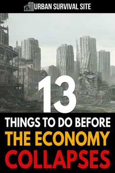 the cover of 13 things to do before the economy collapses by urban survival site