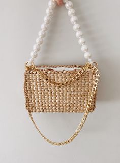 Excited to share this item from my #etsy shop: 90e Baguette Bag, Summer Straw Handbag, Pearl Beads Handle Bag #bagsandpurses #summerpurse #90estyle #baguettepurse #baguettehandbag #90ebaguettebag #pearlbeadedbag #pearlpurse #pearlbags Beach Rectangular Shoulder Bag With Pearl Handle, Beach Shoulder Bag With Pearl Handle, Summer Bags With Pearl Handle In Natural Color, Natural Bags With Pearl Handle For Summer, Summer Beige Shoulder Bag With Pearl Handle, Rectangular Straw Bag With Chain Strap For Vacation, Beach Tote Bag With Pearl Handle, Natural Bag With Pearl Handle For Vacation, Natural Bags With Pearl Handle For Vacation