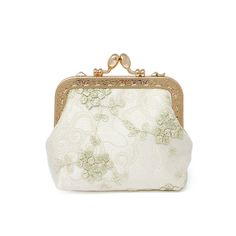 Dreamy and ethereal coin purses to make you feel like a princess. The coin purse features a lovely lace pattern with floral embroidery, and an elegant clasp and key chain. The coin purse is spacious enough to hold your money, cards, coins and keys. It can also be used to carry small cosmetics, lipstick, a small compact, and moisturizer inside them as well. The coin purse also comes with a key chain on the side for charms and your keys. Can hold not only your money, cards, and coins, but also you Earring Jewelry Box, Lace Tape, Wedding Purse, Spa Gifts Set, Baby Hair Accessories, Money Cards, Coin Purse Wallet, Diy Tags, Jewelry Stand