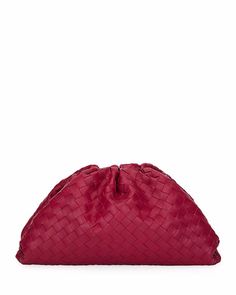 Bottega Veneta The Pouch Intrecciato Clutch Bag Designer Top Handle Pouch For Shopping, Designer Tote Pouch For Everyday Use, Designer Pouch Bags For Errands, Luxury Pouch With Top Carry Handle, Designer Travel Clutch Tote, Designer Travel Tote Clutch, Luxury Clutch Bag For Errands, Designer Shopping Tote Pouch, Designer Tote Pouch For Shopping