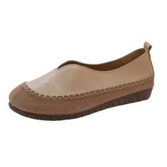 Women Soft-soled Cow Shoes Casual Round Toe Shallow Flat Comfort Soft Leather Loafers Shallow Lightweight Ladies Ballet Flats Cow Shoes, Gowns Elegant, Evening Gowns Elegant, Womens Ballet Flats, Shoes Casual, Sandal Fashion, Leather Loafers, Things To Buy, Ballet Flats