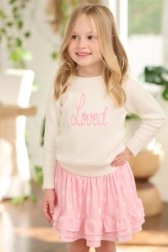 Fall in love with the cutest Valentine’s outfit for girls! 💖 Perfect for celebrating the season of love, this adorable outfit features heart details, soft fabrics, and playful designs that are ideal for Valentine’s Day parties, school events, or photoshoots. 🎀 Designed for comfort and style, it’s a must-have for your little one’s wardrobe. Great for gifting or creating unforgettable memories this February! ❤️ #GirlsValentinesOutfit #ValentinesDayClothing #HeartOutfit #KidsValentinesFashion #ValentinesDayStyle #CuteKidsClothes #HolidayOutfitsForGirls Pink Sketch, Ruffle Skort, Adult Valentines, Matching Sibling Outfits, Patch Sweater, Girly Girl Outfits, Family Picnic