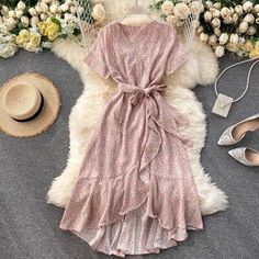 780331937-6 Beach Dress Short, Beach Dresses Short, Chiffon Summer Dress, Boho Beach Dress, Ruffled Tunic, Midi Sundress, Chiffon Dress Long, Ruffle Midi Dress, Dress Wrap