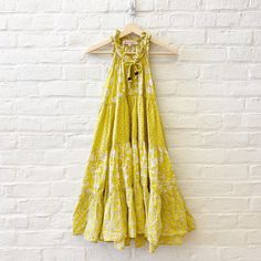 Great Condition; No Defects. See Photos For Measurement Details. Yellow Bohemian Mini Dress For Summer, Bohemian Yellow Dress For Garden Party, Yellow Sundress Mini Length, Cotton Lemon Print Vacation Dresses, Yellow Summer Dress With Ruffles, Yellow Ruffled Summer Dress, Beach Dress With Lemon Print In Cotton, Cotton Lemon Print Dress For Vacation, Cotton Lemon Print Dress For Garden Party