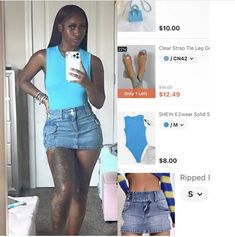 Shein
Affordable outfit 
Cute outfit inspo
Mini skirt
Black girl
Trendy Skirt Outfits Black Women Shein, Denim Skirt Baddie Outfit, Shein Outfits With Skirts, Shein Skirt Outfit Ideas, Denim Skirt Outfit Baddie, Brunch Outfit Black Woman Shein, Spring Outfits Black Women Shein, Shein Jeans Outfit, Shein Fits Summer