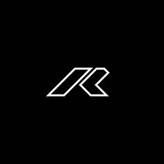 the letter k is made up of white lines on a black background, and it appears to be an arrow