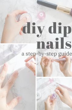 Diy Gelish Nails At Home, Dip Nail How To, Dip Powder Nails Step By Step, How To Do Nail Dip At Home, Dip Powder Nails How To, Dip Nails How To, At Home Dip Powder Nails, Powder Dipped Nails