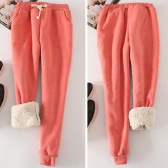 Trendy Fashion Ladies Harem Pants Fleece Lined Trousers Sweatpants Sports Thermal Thick Winter, Fashion Women's winter shoes Cotton Harem Pants, Cashmere Pants, Thermal Pants, Warm Pants, Casual Joggers, Open When, Winter Pants, Long Trousers, Elastic Waist Pants