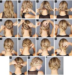 tutorial peinados rizados paso a paso Easy Chignon, Hoco Hair Ideas Updo Hairstyle, Chignon Hair, Do Cute, Hoco Hair, Homecoming Hairstyles