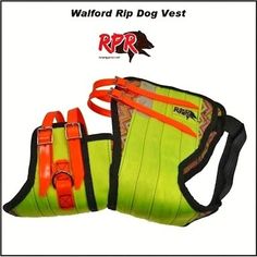 an image of a dog vest with leashes attached to the front and back sides