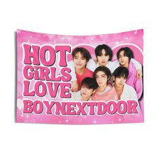 Hey Onedoor fam! 🌟 Spice up your space with our "BoyNextDoor Members Hot Girls Concert Banner" 🔥🚪. Perfect for all BoyNextDoor stans, this exclusive Boy Next Door Kpop flag is the must-have merch that'll have you showing off your fandom in style! 🎉💖 Why this flag rocks: BoyNextDoor Vibes: Celebrate Jaehyun, Leehan, Taesan, and the whole BND crew with this vibrant flag! Whether it's their catchy beats or stunning visuals, this merch lets you flaunt your fan pride loud and proud! Superior Qua Boynextdoor Members, Boy Next Door Kpop, Concert Banner, Concert Merch, Boy Next Door, Party Girlande, Lovecore Aesthetic, Dance Moves, Next Door