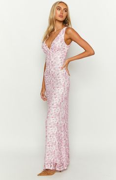 Pink Lace Maxi Dress

How to style:
This show stopping pink lace dress is what everyone needs in their wardrobes! It is perfect for formal, cocktail events (), weddings, a spring picnic or even a fab and flirty date ()! Perfectly paired with white or nude heels () and a simple little white bag to complete the look!

Features:


  
 *  Lace outer material
  
 *  Fully lined
  
 *  Lightweight material
  
 *  V neckline
  
 *  Lots of stretch
  
 *  Large cut out in back
  
 *  Maxi length
  
 * Fitted Maxi Dress With Sweetheart Neckline For Spring, Pink Feminine Maxi Dress For Prom Season, Feminine Pink Maxi Dress For Prom Season, Flirty Spring Maxi Dress With Sweetheart Neckline, Flirty Maxi Dress With Sweetheart Neckline For Spring, Pink V-neck Maxi Dress For Prom Season, Flirty Sweetheart Neckline Maxi Dress For Spring, Pink Lace Maxi Dress For Summer, Pink Sleeveless Lace Maxi Dress