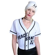 Synchronize and show up in style with this cropped baseball jersey. The Meaning of 11:11 is often associated with spiritual awakening. It often appears before a shift of consciousness. 1111 also inspires you to use your intuition and wisdom to help others grow spiritually. This is another reason why we choose to feature WORLDWIDE on the back. The chic design is casual yet trendy, making it a perfect addition to your wardrobe essentials. Designed with versatility in mind, the jersey’s lightweight White Baseball Collar Top For Streetwear, White Band Merch Tops For Sports, Baseball Collar Tops For Summer Streetwear, White Summer Top With Baseball Collar, White Baseball Collar Top For Summer, Summer Streetwear Tops With Baseball Collar, Fitted Baseball Jersey For Streetwear And Sports, White Baseball Jersey For College In Summer, White College Baseball Jersey For Summer