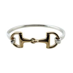 large gold snaffle horse bit on sterling silver bracelet Equestrian Ring, Equestrian Bracelet, Equestrian Necklace, Bandeja Bar, Tack Store, Horseshoe Jewelry, Horse Ring, Horse Bracelet, Fox Jewelry