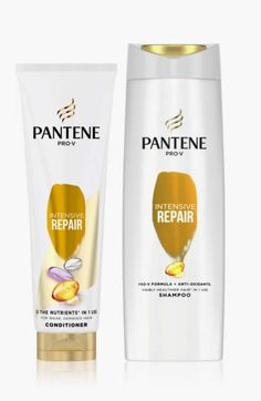 Pantene Pro-V Intensive Repair Shampoo, Pro-V formula for damaged hair, 400 ml-13.5 fl.oz PANTENE INTENSIVE REPAIR SHAMPOO ENRICHED WITH PRO-V NUTRITIONAL INGREDIENTS Gently cleanses hair, nourishing it with active Pro-V nutrients that strengthen* hair from the inside. Instantly reduces signs of damage, making hair smooth and shiny again. Pantene Intensive Repair Shampoo: • strengthens hair to make it more resistant to styling damage; • helps prevent split ends; • gives hair a healthy shine and smoothness. *resistance to styling damage, compared to a shampoo without nourishing properties. PANTENE PRO-V Intensive Repair Conditioner for damaged hair, 200ml-6,7 fl.oz Pantene Pro-V Intensive Repair Conditioner reaches the hair's core and nourishes it from the inside. Regenerates hair from the Conditioner For Damaged Hair, Pantene Shampoo, Pantene Pro V, Strengthen Hair, Hair Smooth, Hair Cleanse, Making Hair, Hair Strengthening, Split Ends