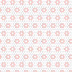 a white and pink background with small circles on it's side, all in different sizes