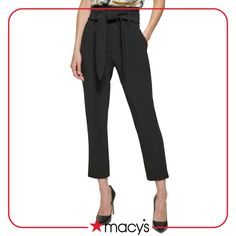 in stock Belted Bottoms For Night Out In Fall, Fall Bottoms With Belt For Night Out, Chic Stretch Belted Bottoms, Spring Dress Pants For Night Out With Belt Loops, Fitted Belted Tapered Leg Pants, Tapered Leg Pants With Belt Loops For Night Out, Elegant Belted Bottoms With Tapered Leg, Elegant Belted Tapered Leg Bottoms, Night Out Tapered Leg Pants With Belt Loops