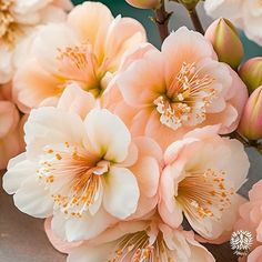 pink and white flowers are on display in a vase