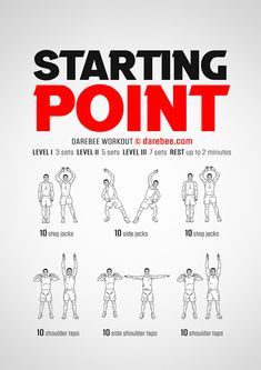 the poster shows how to do a standing point with different poses and numbers on it