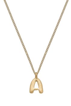 Introducing our Coco Initial Necklace in Worn Gold. This necklace adds a personalized touch to any outfit. Show off your unique style and make a statement with this elegant and versatile piece. The perfect gift for yourself or someone special. Gift For Yourself, Someone Special, Initial Necklace, Show Off, Unique Style, Coco, Initials, Perfect Gift, Gold