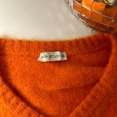 Rika Studios Oversized Orange Mohair V Neck Sweater. Size Xs But Sizes Extra Small, Small And Medium Can Wear Depending On Desired Fit. Mohair Sweater, V Neck Sweater, Color Orange, Vneck Sweater, Neck Sweater, Sweaters For Women, V Neck, Orange, Women Shopping