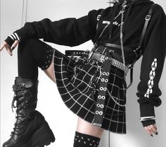 Cute Emo Outfits, Punk Style Outfits, Outfit Boards, Hypebeast Fashion, Egirl Fashion, E Girl Outfits, Goth Gf, Comfortable Lounge, Fashion Goals