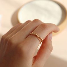 Show off your stylish, playful side with our Chelsea Ring, the perfect two-ring stack. Made up of an entwined hammered and sequin ring duo, it's a fidget-lover's dream come true. DETAILSAvailable in 14k Gold Fill or Sterling Silver Whole sizes 4-11 Adjustable Double Band Stackable Rings For Promise, Adjustable Double Band Stackable Promise Rings, Adjustable Double Band Wedding Rings, Modern Twist Adjustable Rings For Everyday, Adjustable Double Band Rings With A Modern Twist, Adjustable Modern Rings For Everyday Wear, Adjustable Rings With A Modern Twist For Everyday Wear, Minimalist Adjustable Double Band Stackable Rings, Modern Twist Stackable Adjustable Midi Rings