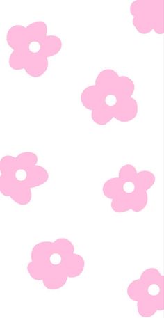 pink flowers are flying in the air on a white background with light pink circles around them