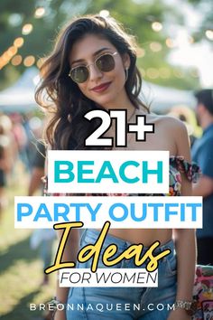 Find your ultimate beach party look with our guide on what to wear for a stylish and fun time by the ocean. #BeachPartyOutfits #SummerFashion what to wear to a beach party, beach party outfits, beach party outfit ideas Beach Outfit For Work, How To Dress To The Beach, Beach Day Party Outfit, Beach Concert Outfit Ideas, Beach Bonfire Outfit Night, Beach Day Theme Outfit School, Beach Theme Party Outfit College, Beach Party Theme Outfit, Beach Bar Outfit Night