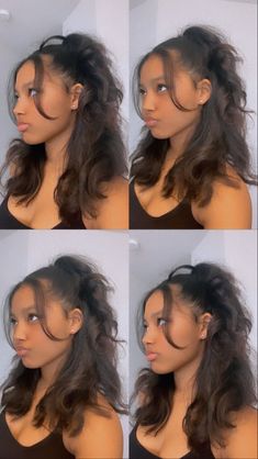 Hairstyle Ideas Black Women, Styles For Curly Hair, Pool Hairstyle Ideas Black, Flat Iron Hair, Y2k Hairstyles, Pool Hairstyle Ideas, Quick Natural Hair Styles, Iron Hair