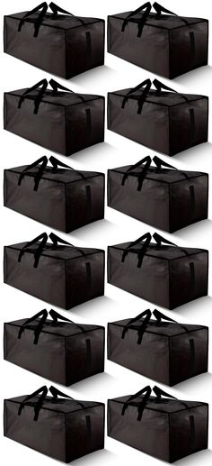 six black boxes are shown with one person on the top and four in the bottom