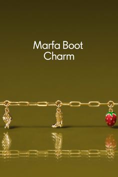 Walk the walk with our Marfa Boot Charm in 14k gold. Inspired by our Texas roots, this limited-edition piece is perfect for your story. Book your appointment today. Boot Charm, Permanent Jewelry, Jewelry Studio, The Walk, Charm Rings, Fashion Studio, Dainty Jewelry