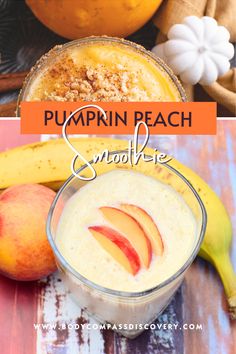 PUMPKIN PEACH SMOOTHIE RECIPE fall protein smoothie Easy Chia Seed Pudding, Pumpkin Smoothie Recipe, Peach Smoothie Recipes, Nutrient Dense Smoothie, Peach Smoothie, Pumpkin Smoothie, Perfect Diet, Autumn Recipes, Best Smoothie Recipes