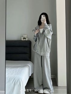 Casual Home Outfits, Jacket With Zipper, Jogging Pants, Modest Fashion Outfits