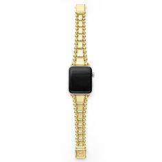 Created exclusively for your Apple Watch®, this watch bracelet is crafted from 18K gold links. Watch face sold separately. Gold Watch Accessories With Bracelet Strap For Formal Events, Classic Yellow Gold Bracelet Strap Watch Bands, Gold Bracelet Strap Watch Accessories For Formal Occasions, Gold Formal Watch With Bracelet Strap, Elegant Gold Watch Accessories With Solid Link Construction, Elegant Gold Watch Accessories With Solid Link, Classic Yellow Gold Watch Accessories With Bracelet Strap, Gold Timeless Watch With Jubilee Bracelet, Timeless Gold Watch With Jubilee Bracelet