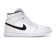 Check out the Jordan 1 Mid Barely Rose (W) available on @StockX Jordan 1 Mid Barely Rose, Jordan Shop, Preppy Shoes, Nike Air Jordan 1 Mid, Womens Air Jordans, Cute Nike Shoes, Jordan Sneakers, Cute Nikes, Swag Shoes