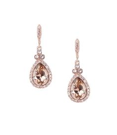 Givenchy Crystal Pavé Pear Drop Earrings | Dillard's Statement Drop Earrings, September 17, Leverback Earrings, Wedding Dreams, Crystal Drop Earrings, Crystal Drop, Rose Gold Earrings, Bridesmaid Jewelry, Accessories Jewelry