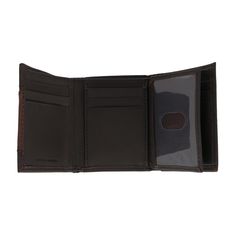 The expanded capacity of this wallet means that you can carry every card and slip that you want and still have room for more. 9 card slots and 3 side pockets each will hold multiple cards. An extra interior flap has 2 ID windows for easy access to your identification. The full length bill compartment completes the wallet. Made of Leather Trifold Wallet, Easy Access, Leather Men, Card Slots, Slots, Full Length, Wallet, Leather