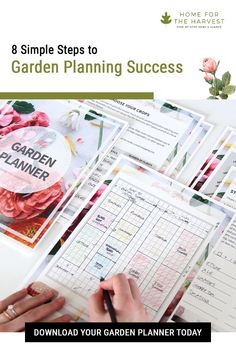 the garden planner is open and ready to be used