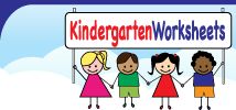 children holding hands under a sign with the words kindergart worksheets on it