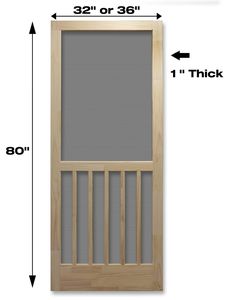 Americans have been enjoying the benefits of screen door living for more than a century. Originating in the home of a mother who wanted a solution to keep unwanted flies off of her children, the screen door was born. Screen doors continue to provide protection from unwanted pests while allowing a welcome breeze to enter a home in mild weather. The sounds of a screen door shutting are often associated with fond memories. With many models to choose from, finding a screen door to suit your personal needs and style are easily possible. RELIABILT 32-in x 80-in Brown Wood Hinged Screen Door | W5B32D Mid Century Laundry Room, Exterior Screen Doors, Aluminum Screen Doors, Wood Screen Door, Wooden Screen Door, Wood Hinges, Laundry Room Doors, Screen Doors, Screened In Porch