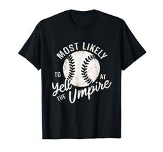 PRICES MAY VARY. Hit a good run in humor with 'Funny Baseball Yell at the Umpire.' This design is for sports enthusiasts who appreciate a good laugh. Perfect for baseball fans, who love the excitement, and enjoy a touch of witty sports humor. Funny Baseball Yell at the Umpire Whether you're a devoted baseball mom, dad, or just a passionate fan, this design hits it out of the stadium. Score some laugh points. Whether you're into baseball, cricket, or football. Lightweight, Classic fit, Double-nee Casual Bohemian Style, Funny Baseball, Baseball Humor, Baseball Print, Sports Humor, Humor Funny, Baseball Mom, Mom Dad, Branded T Shirts