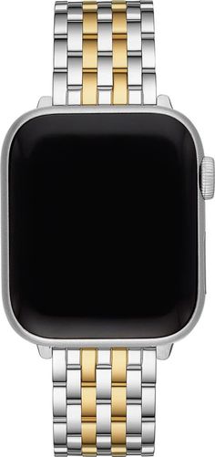 MICHELE 20mm Apple Watch® Bracelet Watchband | Nordstrom Classic Silver Apple Watch Band With Polished Finish, Modern Silver Apple Watch Band For Formal Occasions, Modern Polished Apple Watch Band For Formal Occasions, Modern Formal Apple Watch Band With Polished Finish, Modern Silver Apple Watch Band, Modern Silver Rectangular Apple Watch Band, Apple Watch Bracelet, Apple Watch Bracelets, Watch Bracelet