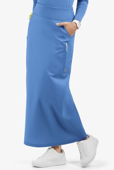 UA Butter-Soft STRETCH Women's Long Scrub Skirt, Nurse Scrub Skirts Scrub Skirt, Scrub Skirts, Yoga Skirt, Scrubs Dress, 12 Hour Shifts, Cute Scrubs, Scrubs Outfit, Uniform Advantage, Scrub Jackets