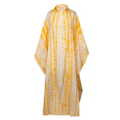 Picture yourself in our Sunshine Shibori Beach Duster, a radiant burst of yellow that brings to mind the warmth and cheerfulness of a sunlit day. This beach duster exudes the brilliance of sunshine, illuminating every corner with its golden hue. Its captivating color is bound to captivate all who behold it, infusing every moment with a sense of joy and vitality. Wear it open, over your favorite jeans, over a bathing suit or all buttoned up as a dress... this duster is so versatile! The Shibori m Yellow Kaftan For Beach Cover-up, Gold Kaftan For Summer Vacation, Gold Bohemian Kaftan For The Beach, Yellow Beachwear Kaftan For Summer, Yellow Beachwear Kaftan For The Beach, Yellow Summer Beachwear Kaftan, Yellow Summer Kaftan For Beach Season, Yellow Kaftan For Beach Season, Yellow Spring Kaftan For Vacation